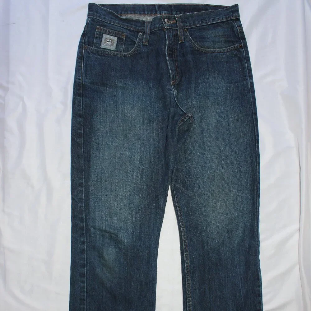 Cinch Jeans Men's 31x32 Silver Label Slim Fit Straight Leg Medium Wash Cowboy - Picture 5 of 15